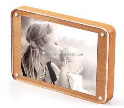 Wood photo frames with clear acrylic panel WP-001