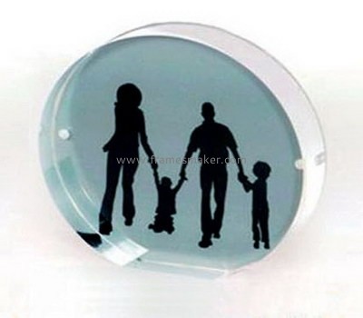 oval-shaped acrylic photo frame with magnet AP-004