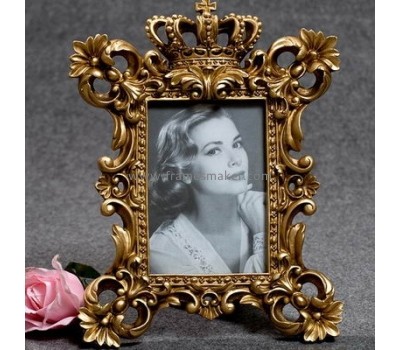 Golden crown poly resin photo frames RF-014