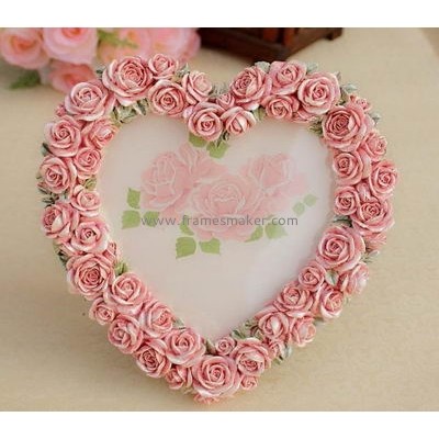Heart shaped resin photo frames RF-010